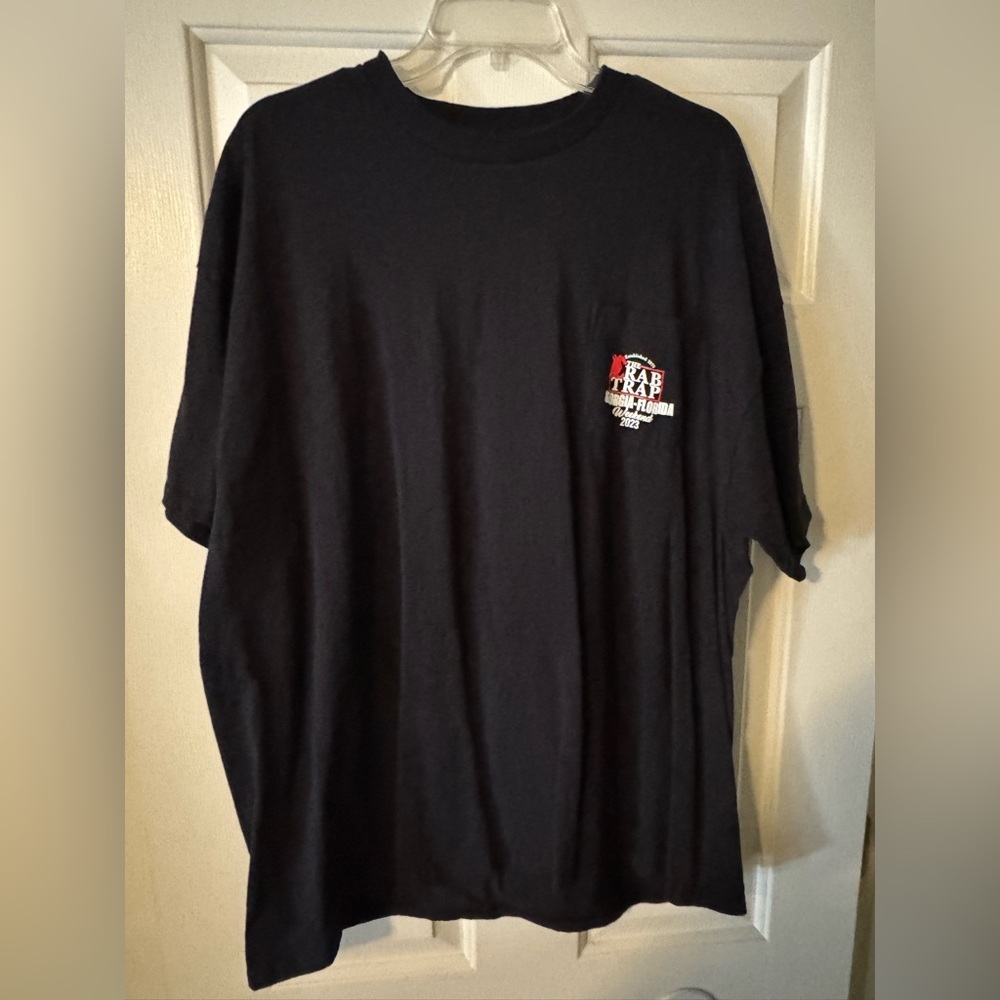 Black Crab Trap 2023 Georgia Florida Tshirt with Pocket